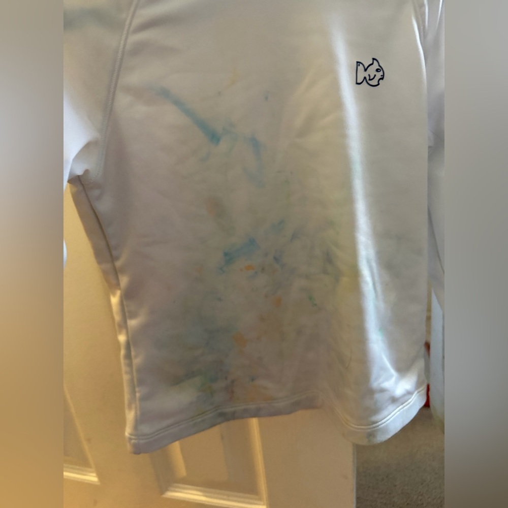 Play condition prodoh size 5 white rash guard
Stains and pilling on the sleeves - Picture 2 of 6
